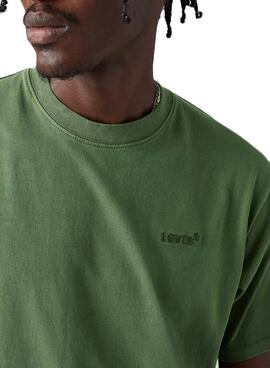 Camiseta Levis Red Tab verde para hombre