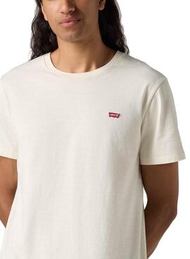 Camiseta Levis básica blanco para hombre