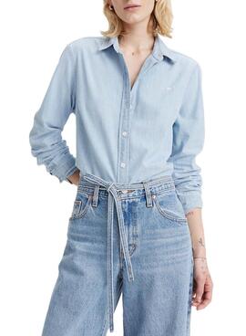 Camisa Levis The Classic denim claro para mujer