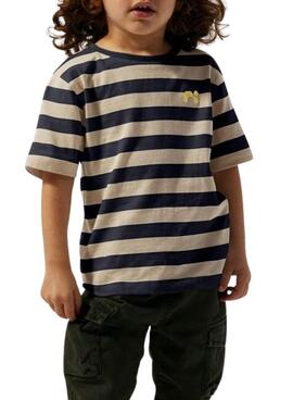 Camiseta Name It Fridy rayas beige para niña
