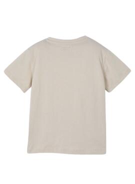 Camiseta Mayoral Chameleon beige para niño