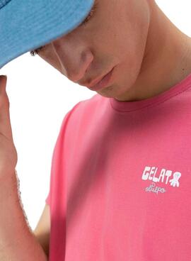 Camiseta El Pulpo Gelato rosa para hombre