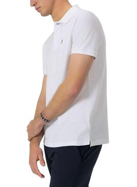 Polo El Pulpo básico blanco para hombre