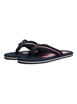  Chanclas Tommy Hilfiger Corporate marino para hombre 