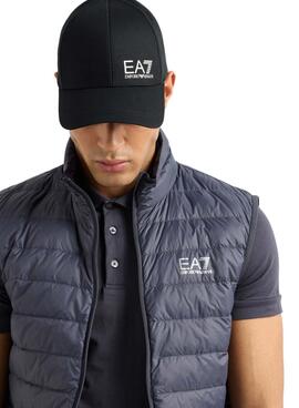 Gorra Emporio Armani EA7 Core negro y blanco para hombre