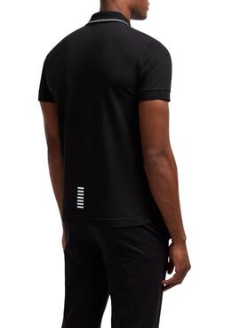 Polo Emporio Armani EA7 negro para hombre