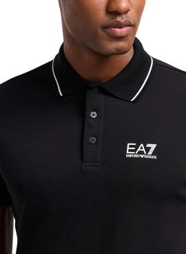 Polo Emporio Armani EA7 negro para hombre