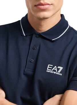 Polo Emporio Armani EA7 azul marino para hombre