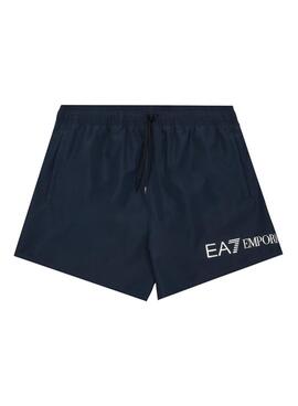 Bañador Emporio Armani EA7 azul marino para hombre