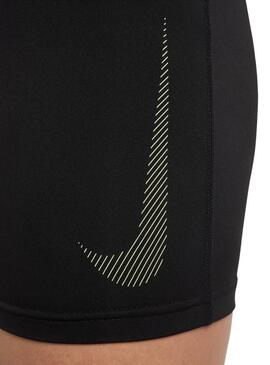Mallas Nike Pro negro y amarillo para niña