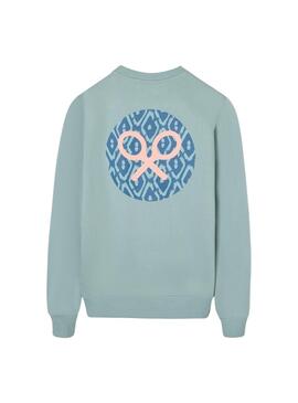 Sudadera Silbon Círculo turquesa para hombre
