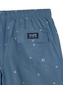 Bañador Silbon Miniraquetas azul para hombre
