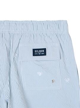 Bañador Silbon rayas azul para hombre