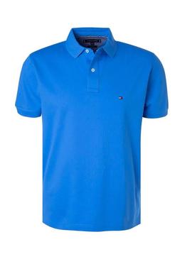 Polo Tommy Hilfiger Regular Azul Para Hombre