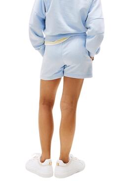 Shorts Tommy Hilfiger Script azul para niña