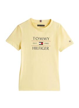 Camiseta Tommy Hilfiger Flag amarillo para niño