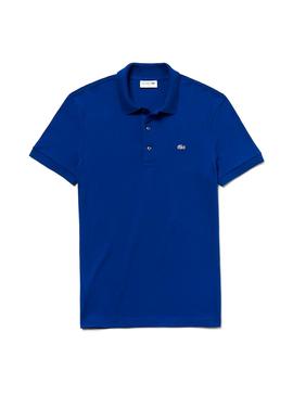 Polo Lacoste Slim Fit Azul Electrico Hombre