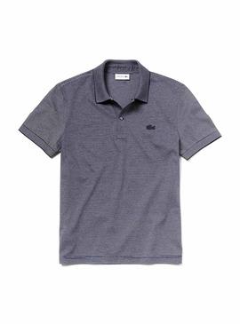 Polo Lacoste Jacquard Azul Hombre