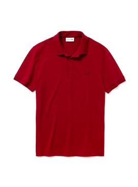 Polo Lacoste Paris Granate Hombre