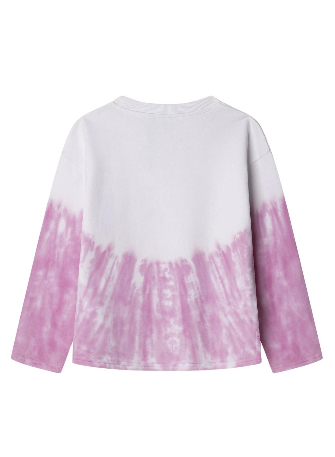 Sudadera Pepe Jeans Amy tie dye rosa para niña