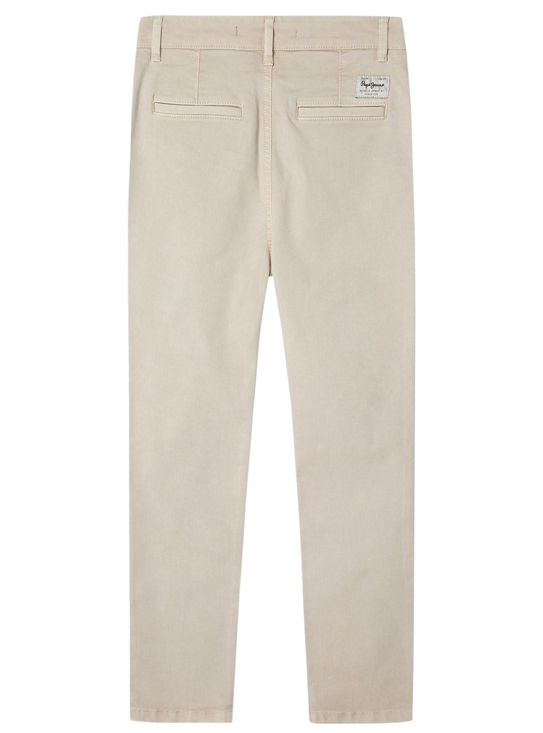 Pantalón Pepe Jeans Junior slim beige para niño