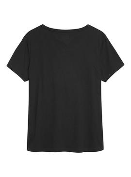 Camiseta Tommy Jeans Soft Negro Mujer