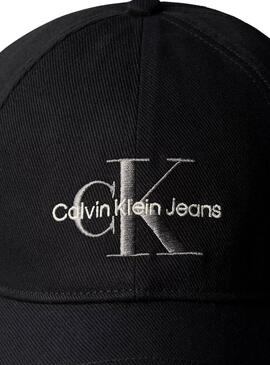Gorra  Calvin Klein Jeans Monologo  negro para hombre  