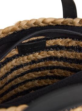 Bolso Pepe Jeans Fiona natural y negro para mujer