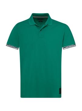 Polo Tommy Hilfiger Heather Badge Verde Hombre