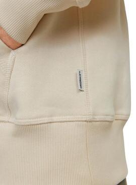 Sudadera Jack and Jones Freder beige para hombre