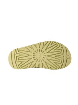 Sandalias UGG GoldenGlow Slide verde niño y niña