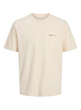 Camiseta Jack And Jones Varenna Painted beige Niño