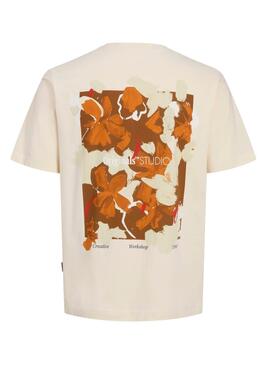 Camiseta Jack And Jones Varenna Painted beige Niño