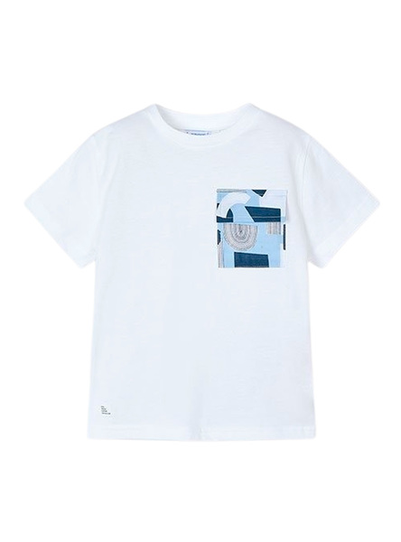 Camiseta Mayoral Weekend Vibes Blanco Para Niño