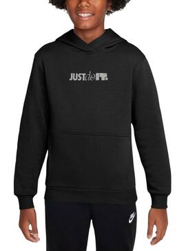 Sudadera Nike Sportswear Club negro para niño y niña