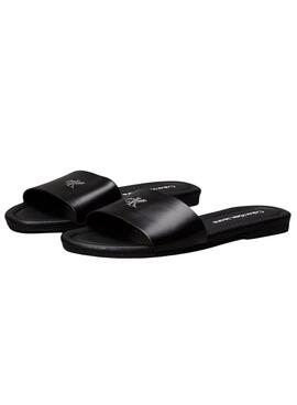 Sandalias Calvin Klein planas negro para mujer