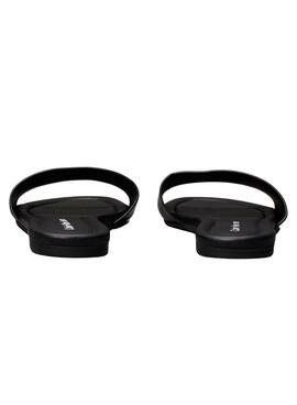 Sandalias Calvin Klein planas negro para mujer