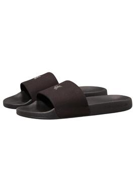 Chanclas Calvin Klein monograma negro para mujer