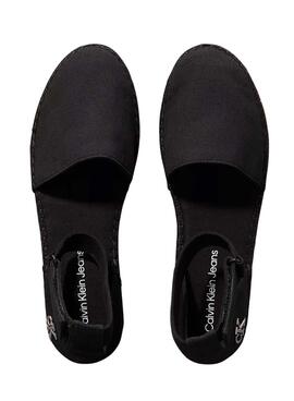 Alpargatas Calvin Klein con plataforma negro para mujer