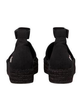 Alpargatas Calvin Klein con plataforma negro para mujer