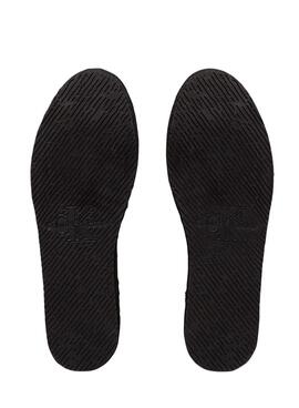 Alpargatas Calvin Klein con plataforma negro para mujer