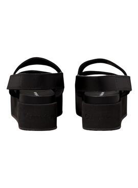 Sandalias Calvin Klein plataforma negro para mujer