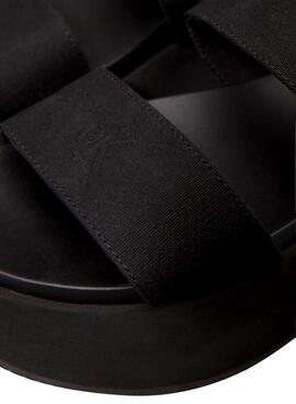 Sandalias Calvin Klein plataforma negro para mujer
