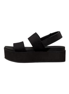 Sandalias Calvin Klein plataforma negro para mujer