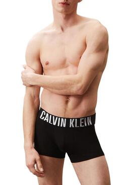 Pack 3 calzoncillos Calvin Klein bóxer ajustados negro para hombre