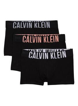 Pack 3 calzoncillos Calvin Klein bóxer ajustados negro para hombre