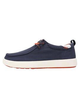 Zapatos Walkin Pitas Wallabi Biarritz marino para hombre