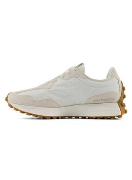 Zapatillas New Balance 327 blanco y verde para mujer