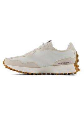 Zapatillas New Balance 327 beige y morado para mujer