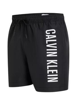Bañador Calvin Klein logo delantero negro para hombre